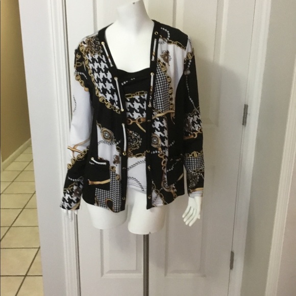 Joseph Ribkoff jacket and tank - Picture 2 of 7